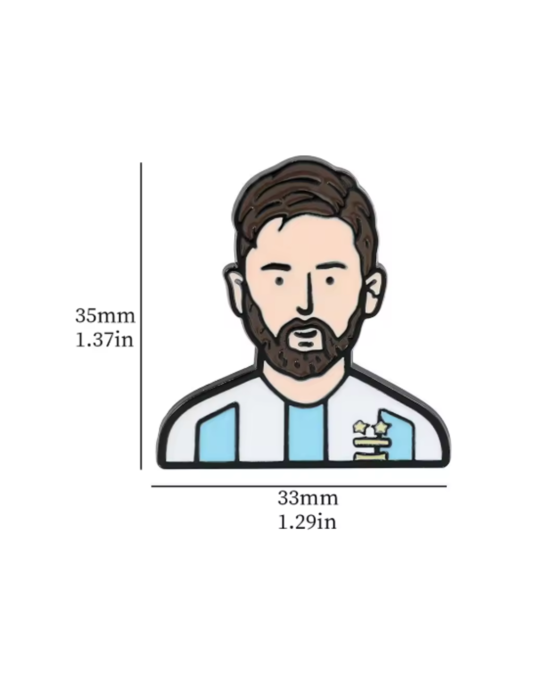 GOAT Soccer Icon Pin Set (4-Pack) 🐐 – World Cup Edition