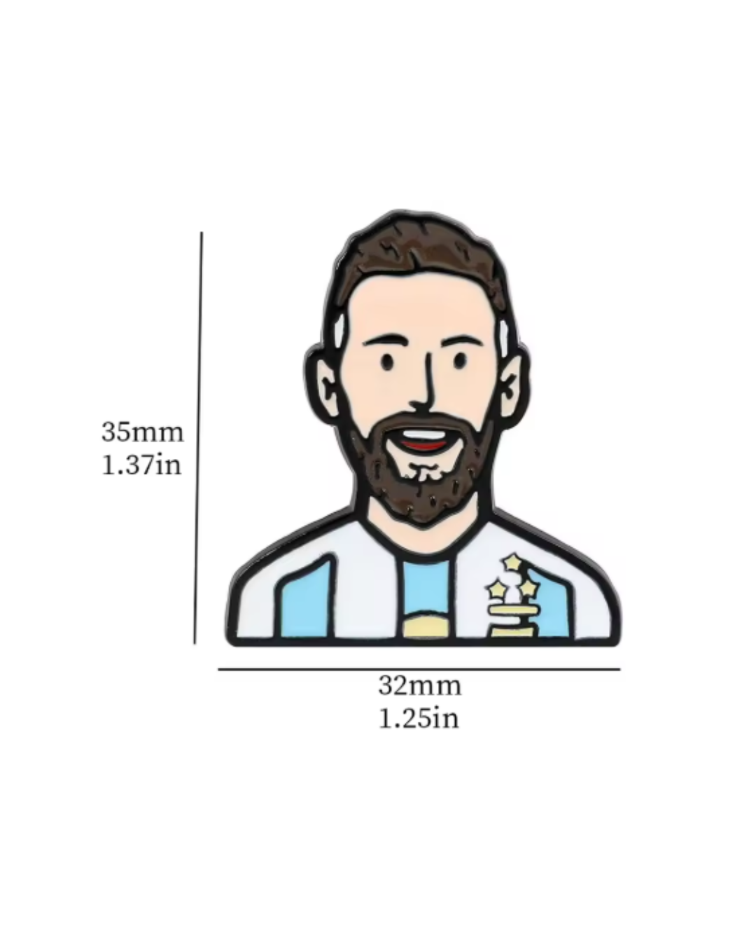 GOAT Soccer Icon Pin Set (4-Pack) 🐐 – World Cup Edition