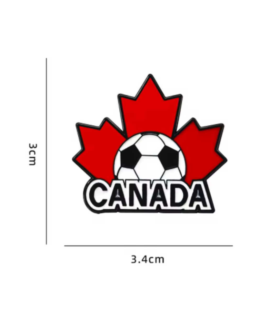 Canada Soccer Pin Set (4-Pack) 🇨🇦 – World Cup Edition