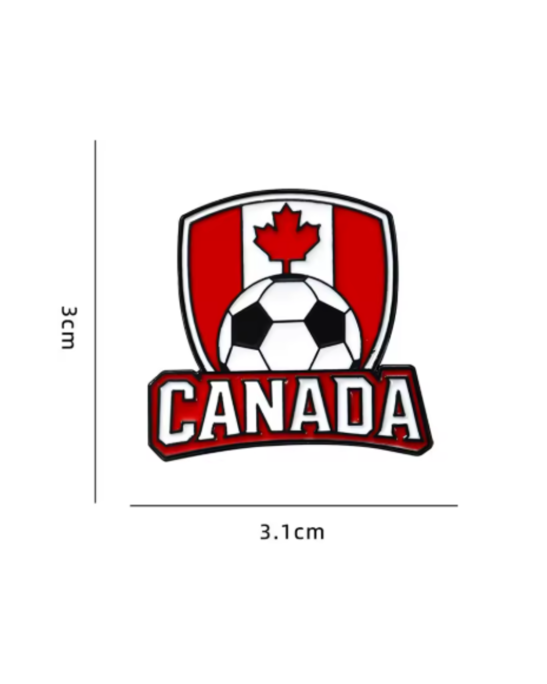 Canada Soccer Pin Set (4-Pack) 🇨🇦 – World Cup Edition