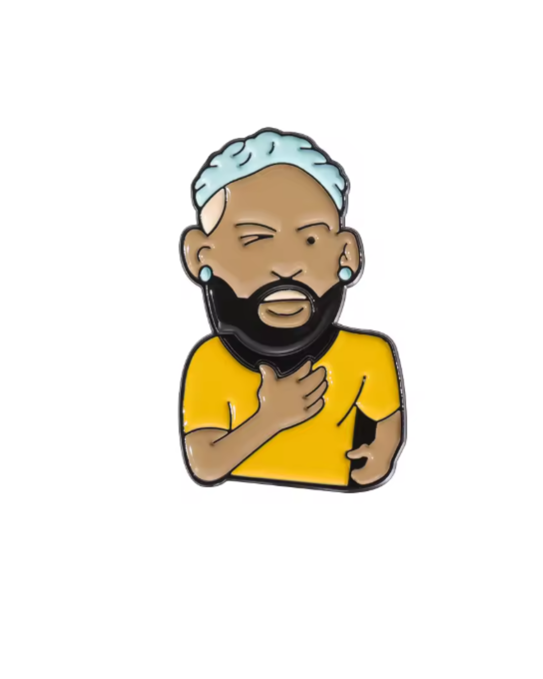 Brazil Star Attitude Pin 🇧🇷 – Football Icon Style Pin