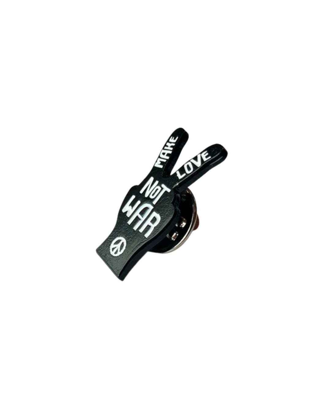 Make Love Not War Pin – Peace Hand Design ✌️