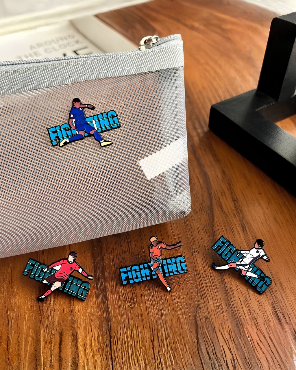 Fighting Soccer Pins Set - 4 Pack ⚽🔥