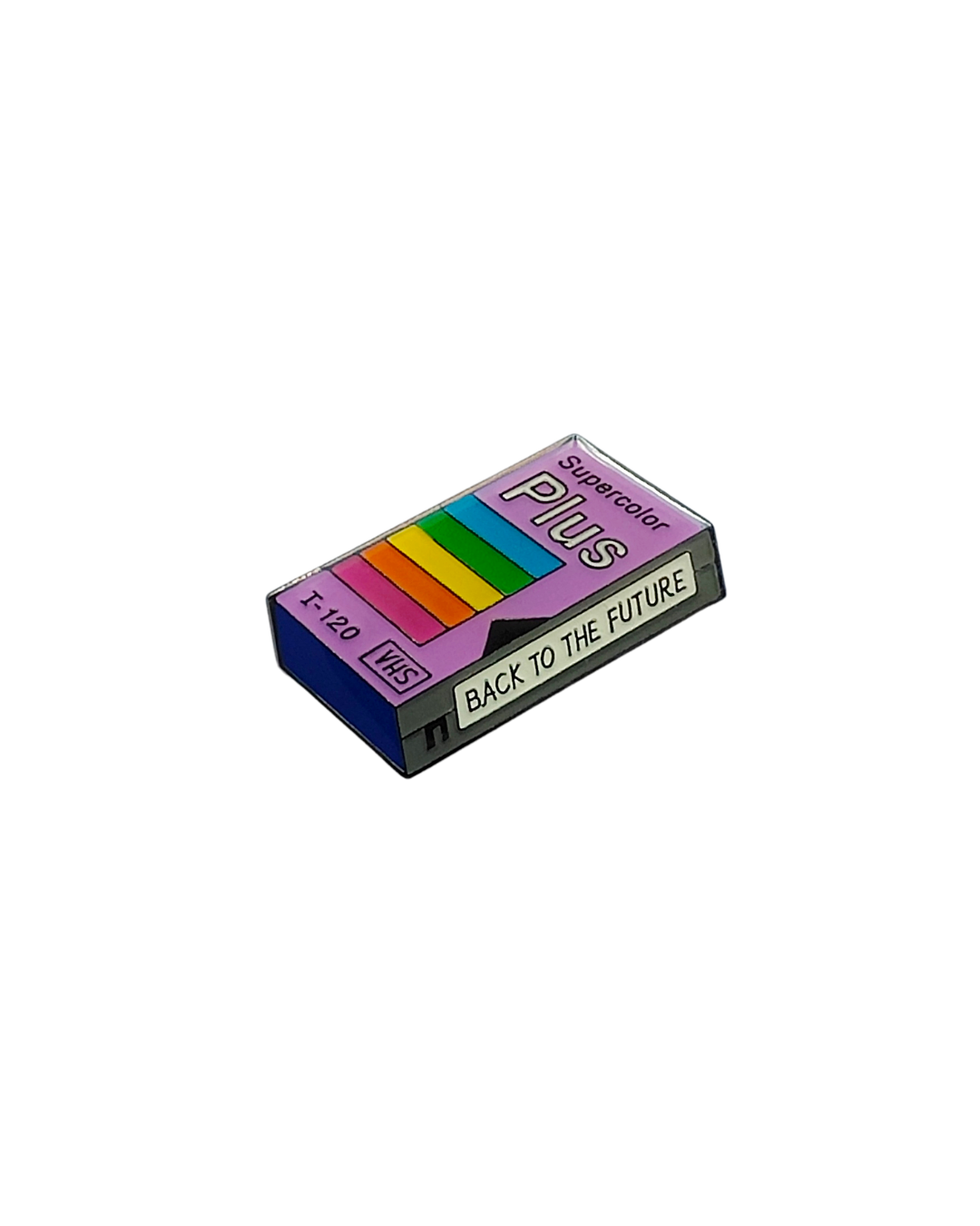 Retro VHS Tape Pin – Colorful Nostalgia Enamel Pin 📼