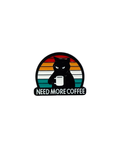 Need More Coffee Cat Pin – Moody Coffee Lover Enamel Pin ☕🐱