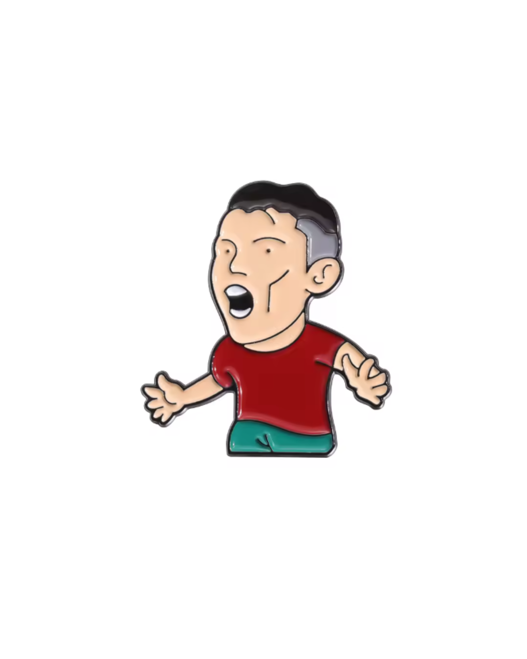 CR7 Reaction Pin 😮⚽ – Football Legend Enamel Pin